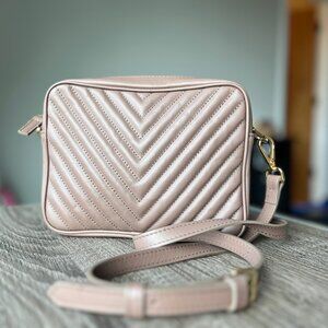 Quince Italian Leather Quilted Crossbody Bag